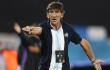 Gustavo Costas, director técnico de Racing, en medio del juego contra Bucaramanga. 