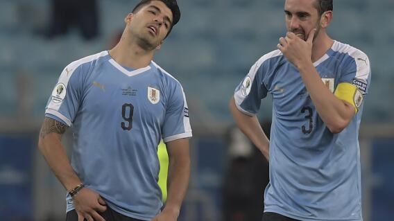 336973_BLU Radio. Luis Suárez y Diego Godín // Foto: AFP