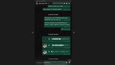 Aleja, del Desafío, expuso conversaciones con Sensei.