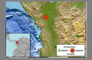 Temblor en Colombia con epicentro en Riosucio, Chocó