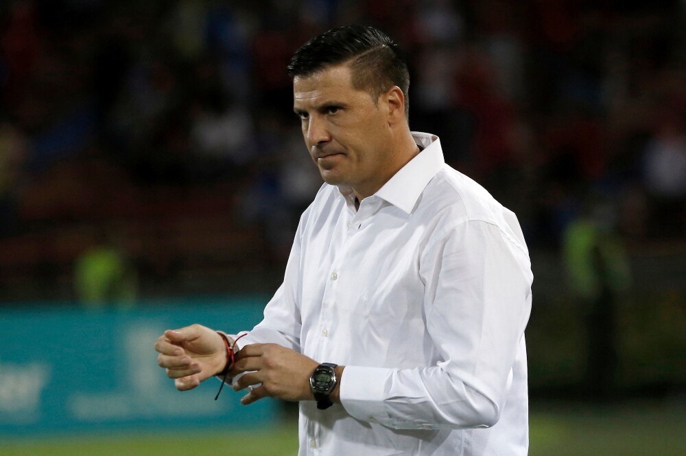 Juan Cruz Real "no quiso hablar del juego", criticó duro al arbitraje y abandonó la rueda de prensa | liga betplay | GolCaracol