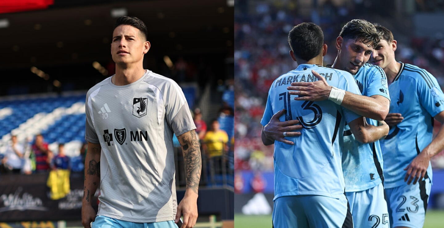 James Rodríguez en el juego que Minnesota le ganó a FC Dallas en la MLS.