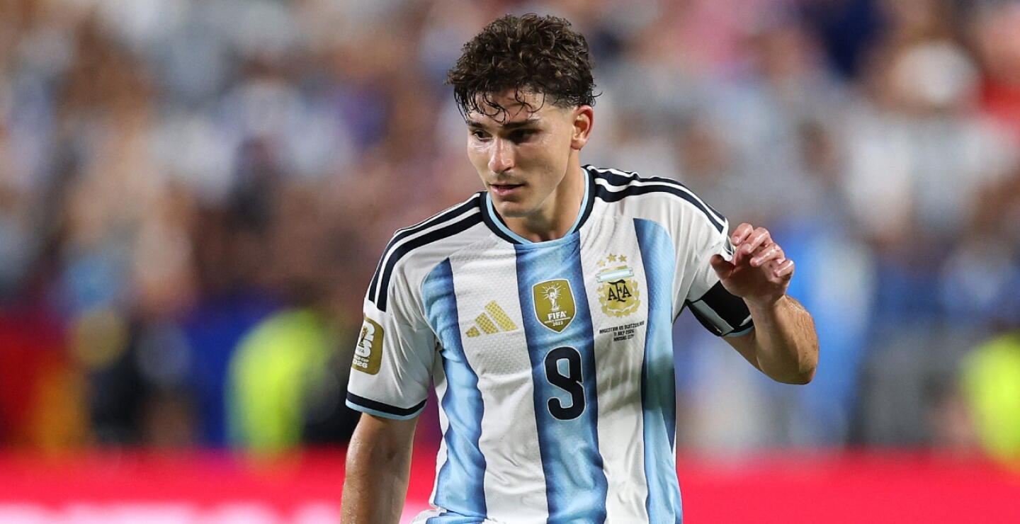 Julián Álvarez, delantero de la Selección Argentina y del Atlético de Madrid.