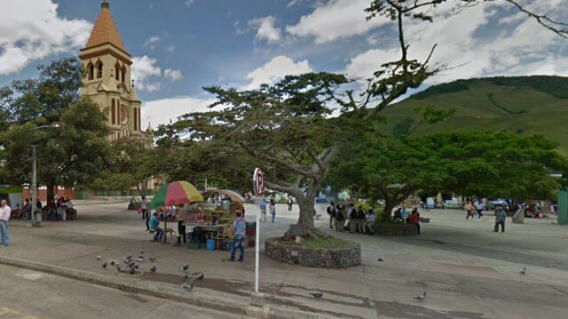 Parque principal de Urrao / Google Maps.