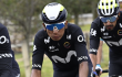Nairo Quintana, ciclista colombiano del Movistar Team, en acción de carrera del Giro de Italia