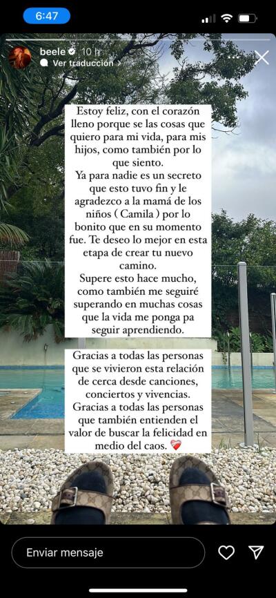 Beéle sobre polémica de infidelidad Beéle sobre polémica de infidelidad