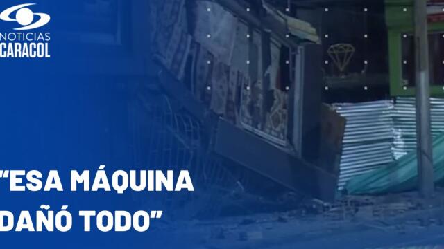 Desplome de edificación en Barrios Unidos Desplome de edificación en Barrios Unidos