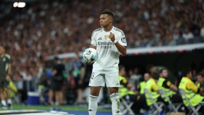 Kylian Mbappé, delantero del Real Madrid en juego contra el Mallorca. 
