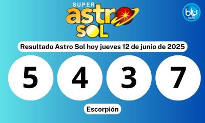 Super Astro Sol resultado del último sorteo hoy jueves 12 de junio de 2025 Super Astro Sol resultado del último sorteo hoy jueves 12 de junio de 2025
