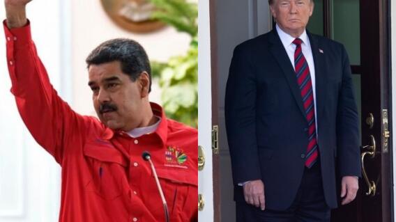 340148_BLU Radio // Nicolás Maduro y Donald Trump // Fotos: AFP