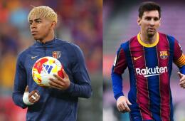 Lamine Yamal y Lionel Messi, futuro y pasado en el Barcelona. 