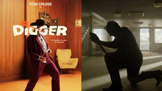 El tráiler que muestra los 40 años de carrera de Tom Cruise hasta "Digger", su próxima película