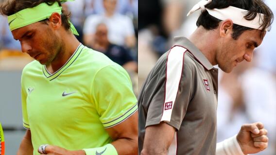 335541_BLU Radio. Rafael Nadal y Roger Federer // Foto: AFP