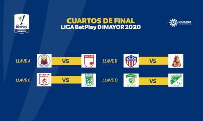 Llaves de la Liga BetPlay para Cuartos de Final 