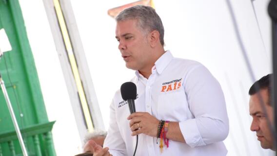 347995_BLU Radio// Iván Duque desde Santander. Foto: Twitter Presidencia de Colombia