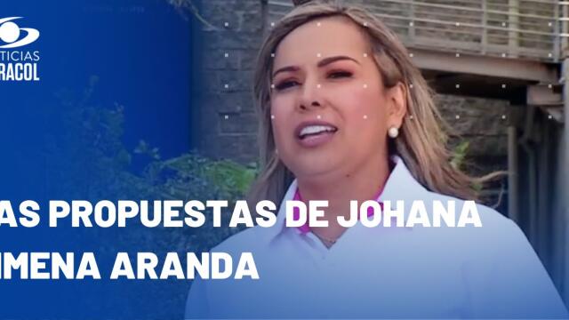 Johana Jimena Aranda, candidata a la Alcaldía de Ibagué, en la Plaza Caracol Johana Jimena Aranda, candidata a la Alcaldía de Ibagué, en la Plaza Caracol