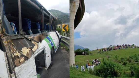 Nueva foto de estudiantes antes del accidente de bus que chocó en Calarcá Nueva foto de estudiantes antes del accidente de bus que chocó en Calarcá