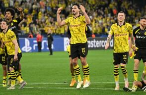 jugadores del Borussia Dortmund celebran en la Bundesliga jugadores del Borussia Dortmund celebran en la Bundesliga