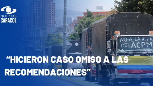 Presidente de Fedetranscarga señala que el “Gobierno debe actuar rápido” ante paro de camioneros Presidente de Fedetranscarga señala que el “Gobierno debe actuar rápido” ante paro de camioneros