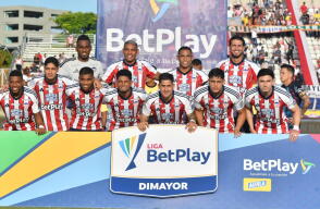 La formación del Junior en el partido contra Pereira. 