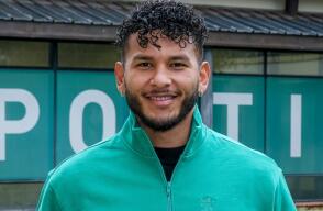 Luis Javier Suárez, delantero colombiano del Sporting Lisboa.