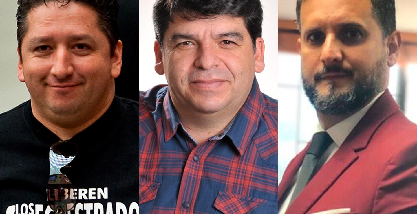 377157_Herbin Hoyos, Nelson Alarcón y Miguel Ángel del Río // Fotos: AFP y suministradas