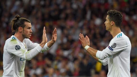 Cristiano Ronaldo y Gareth Bale, compartiendo cancha en Real Madrid. Cristiano Ronaldo y Gareth Bale, compartiendo cancha en Real Madrid.