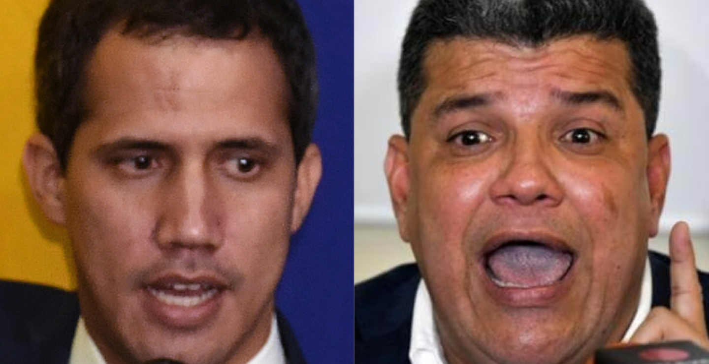 352141_BLU Radio. Juan Guaidó y Luis Parra / Foto: AFP