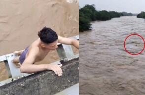 Joven decidió desafiar la fuerza del río Caquetá