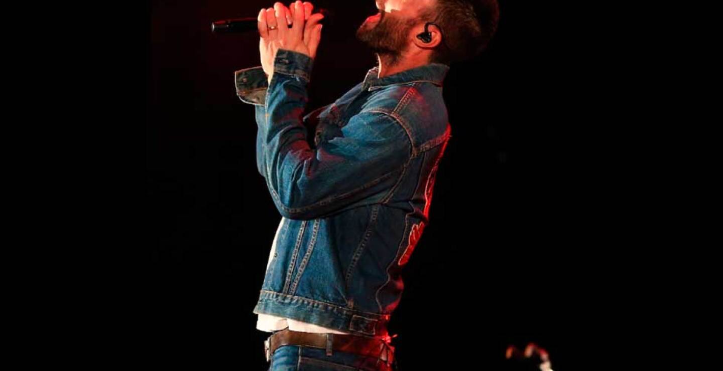 Adam Levine vocalista de 'Maroon 5'.