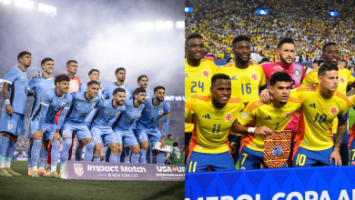 Selección Uruguay y Selección Colombia