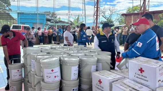 Más de 80 familias recibieron ayudas humanitarias en Albania, Santander Más de 80 familias recibieron ayudas humanitarias en Albania, Santander