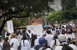 Marcha en Medellín
