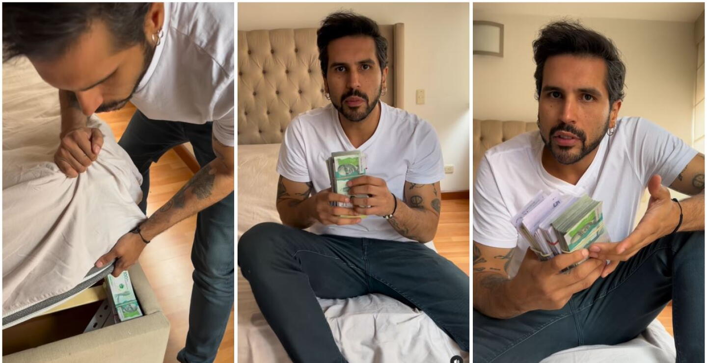 Actor Brian Moreno encontró millonario tesoro debajo de colchón y busca al dueño