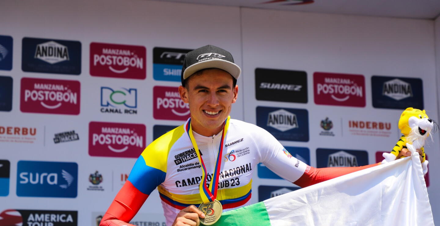 Germán Darío Gómez, campeón nacional de ruta Sub-23.