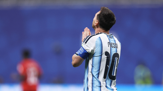 Lionel Messi, jugador de la Selección de Argentina