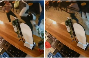 Con una silla, empleada de bar en Bogotá sacó corriendo a ladrones