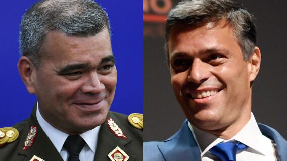 General Vladimir Padrino y Leopoldo López : Fotos AFP.jpeg General Vladimir Padrino y Leopoldo López : Fotos AFP.jpeg