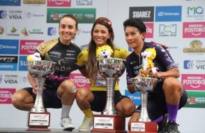Podio final de la Vuelta a Colombia femenina 2023