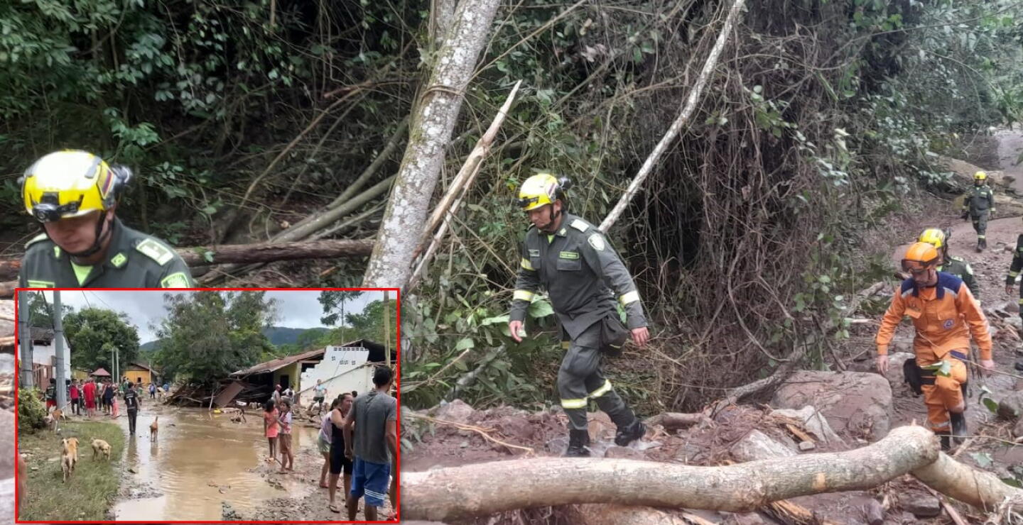 Organismos de socorro continúan trabajos en Lebrija, Santander .jpg