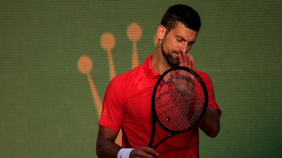 Novak Djokovic, tenista serbio, se lamenta por su eliminación en el Masters 1.000 de Montecarlo Novak Djokovic, tenista serbio, se lamenta por su eliminación en el Masters 1.000 de Montecarlo