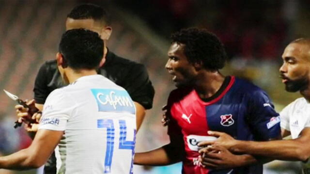 Identifican a hombre señalado de lanzar cuchillo contra jugadores en partido entre DIM y Millonarios
