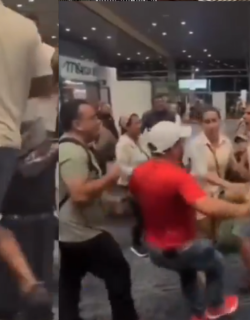 agresión en aeropuerto