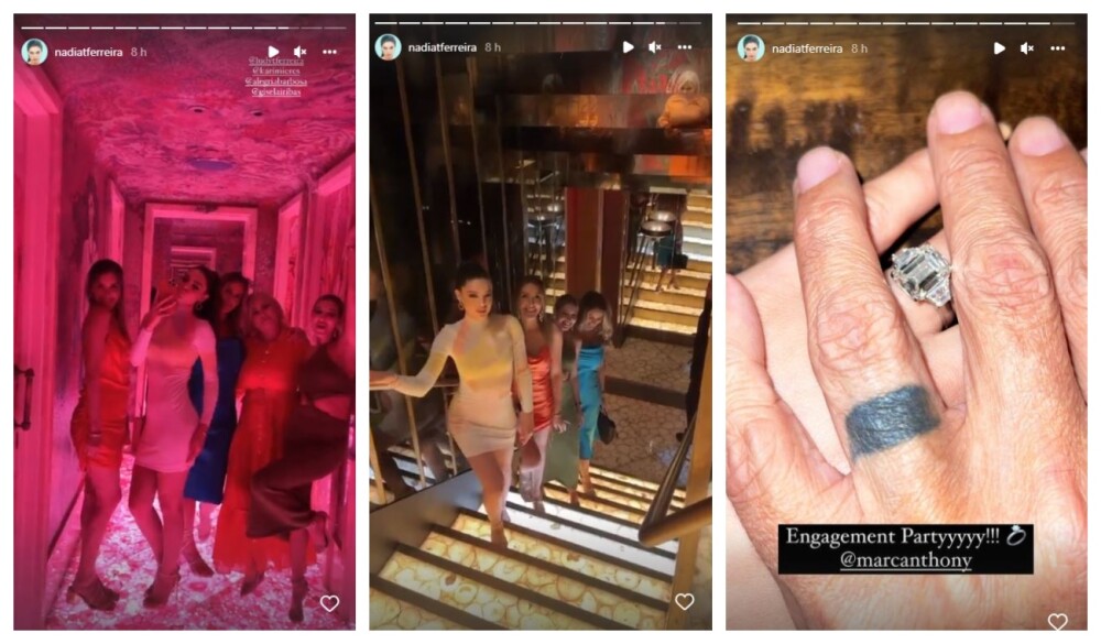 Fiesta de compromiso de Nadia Ferreira y Marc Anthony