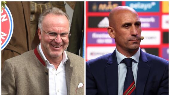 Karl Heinz Rummenigge y Luis Rubiales Karl Heinz Rummenigge y Luis Rubiales