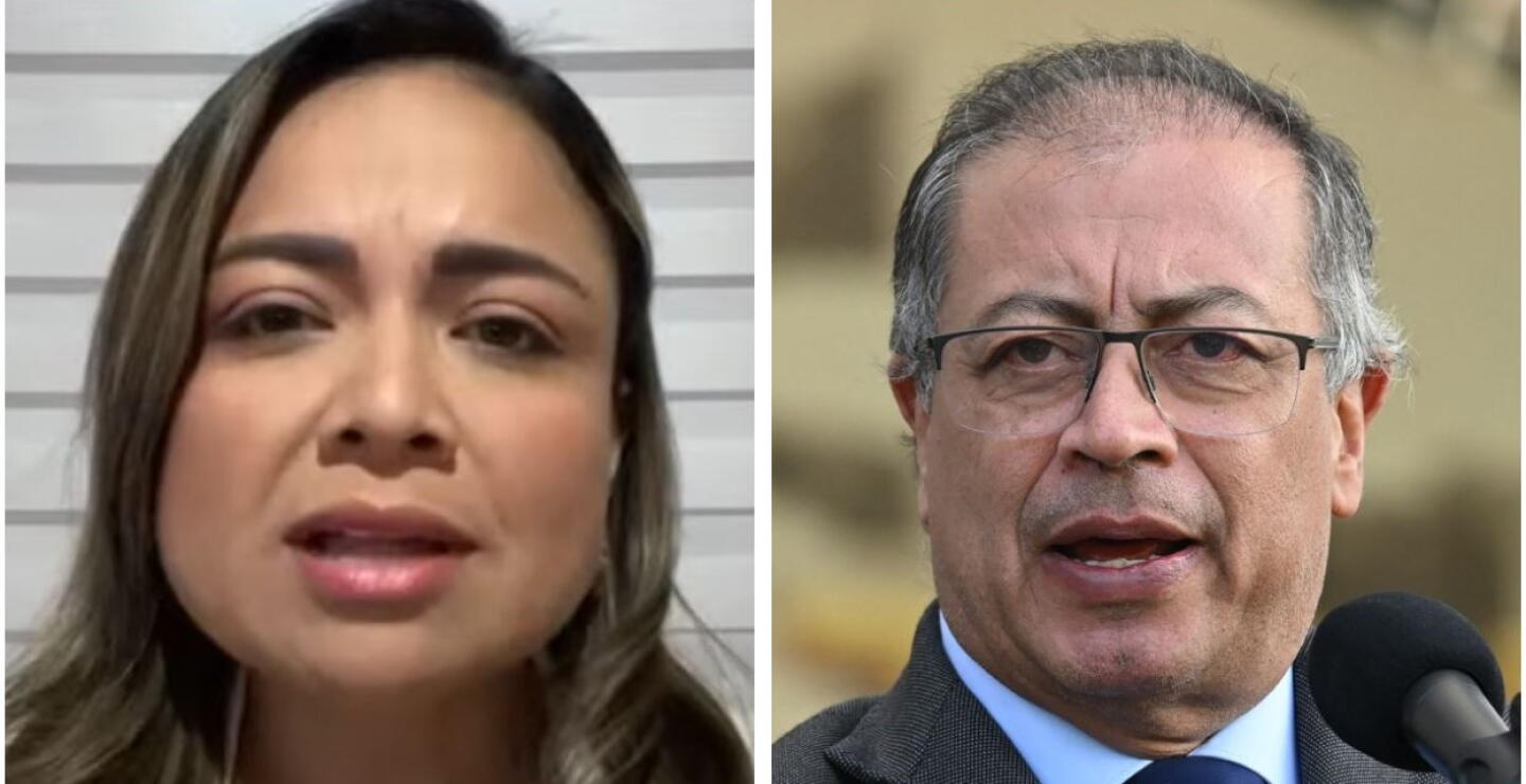 Lina María Garrido y Gustavo Petro