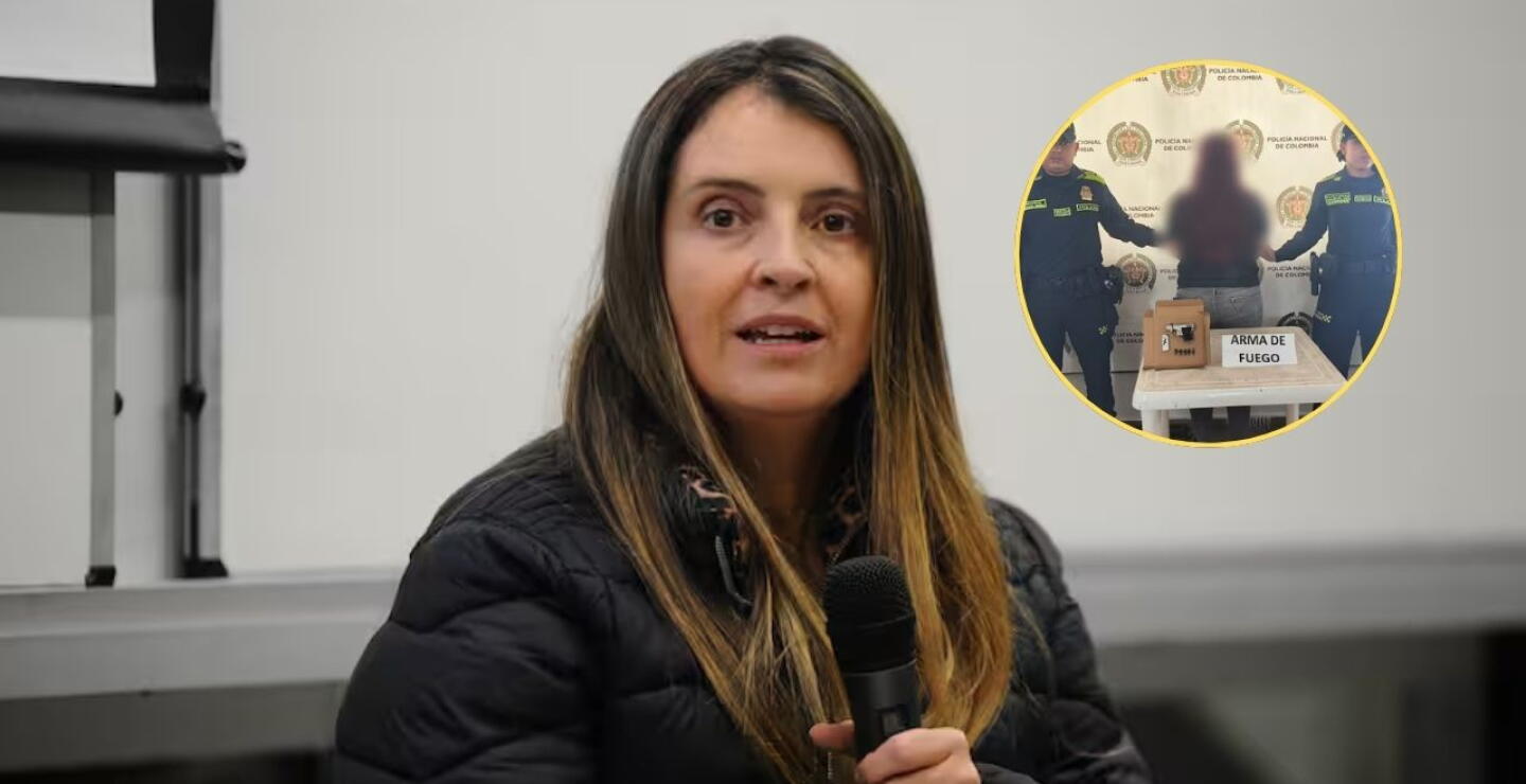 Mujer capturada en el evento de Paloma Valencia