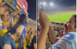 Mujer queda en toples en celebración de gol