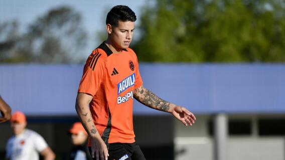 James Rodríguez en el entrenamiento de la Selección Colombia en Argentina. James Rodríguez en el entrenamiento de la Selección Colombia en Argentina.