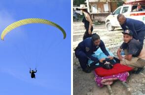 Mujer resultó herida durante vuelo en parapente en Antioquia
